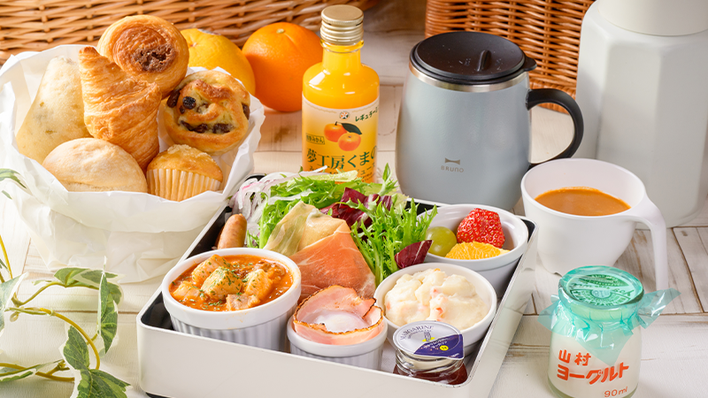 Garden Breakfast Served in a Picnic Basket