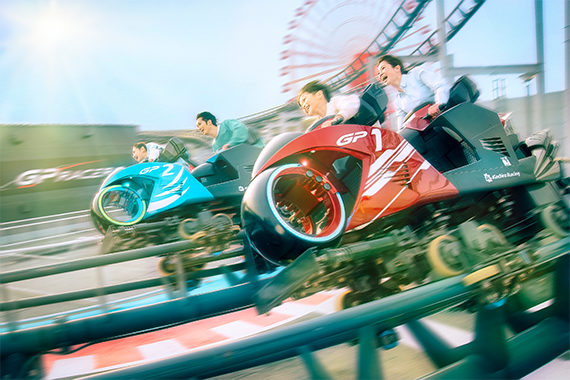 And the popular attraction at SUZUKA CIRCUIT PARK, "GP Racers"