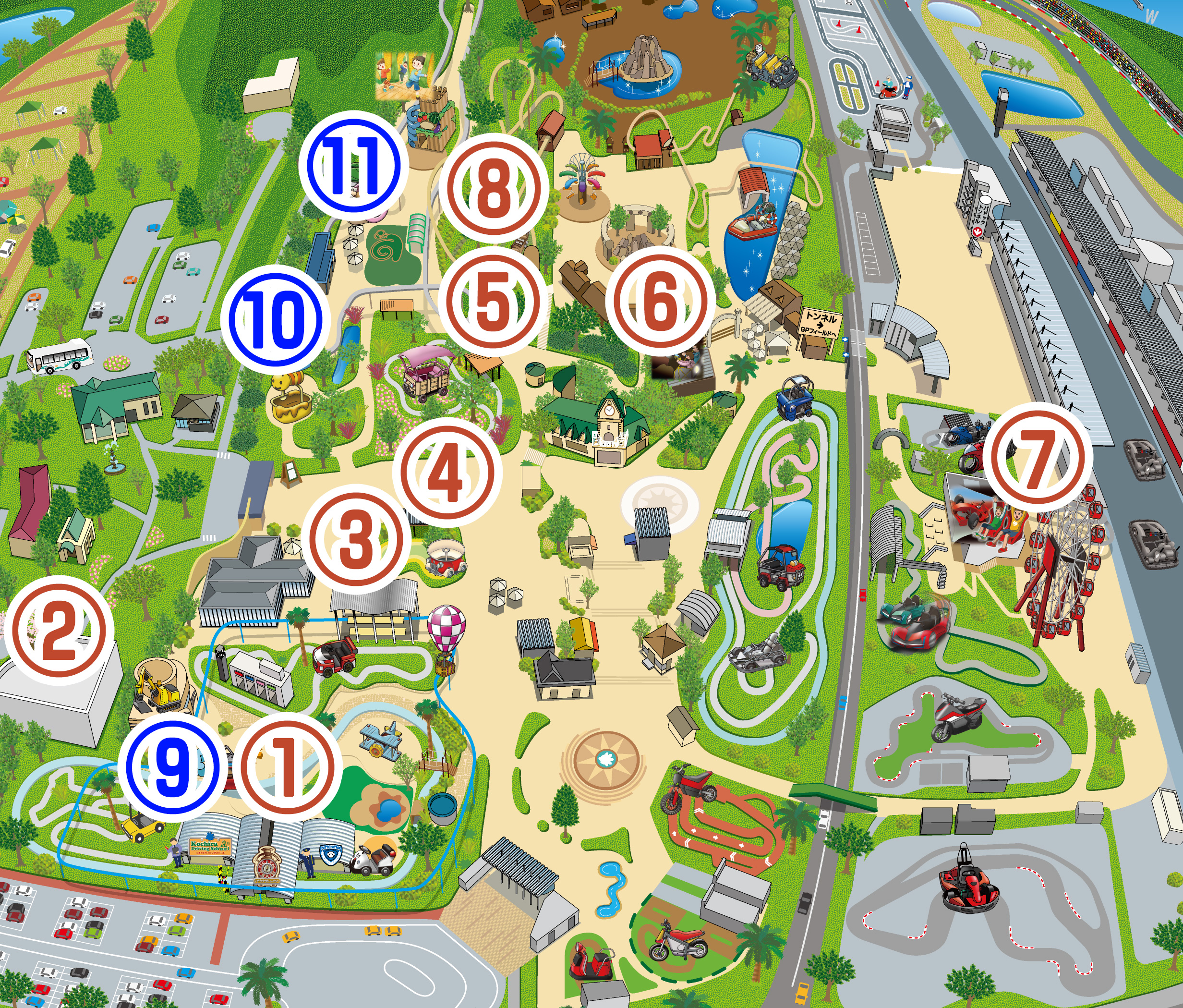 Map Attractions for All Ages