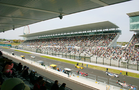 Experience the full power of the race from the terrace seats