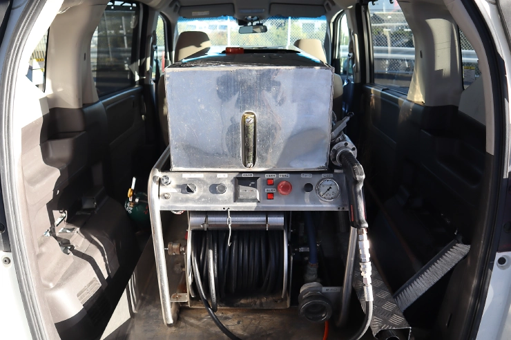 Fire Extinguisher Equipped Vehicle