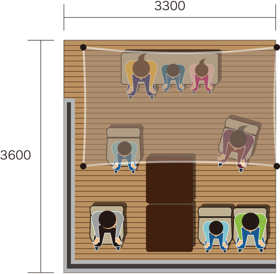 XL (With Shade) / 8 People
