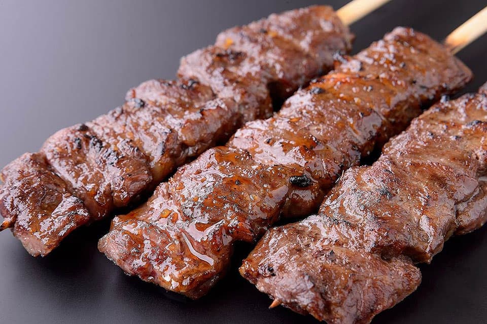 刺激的な照り焼き牛肉串のレシピ