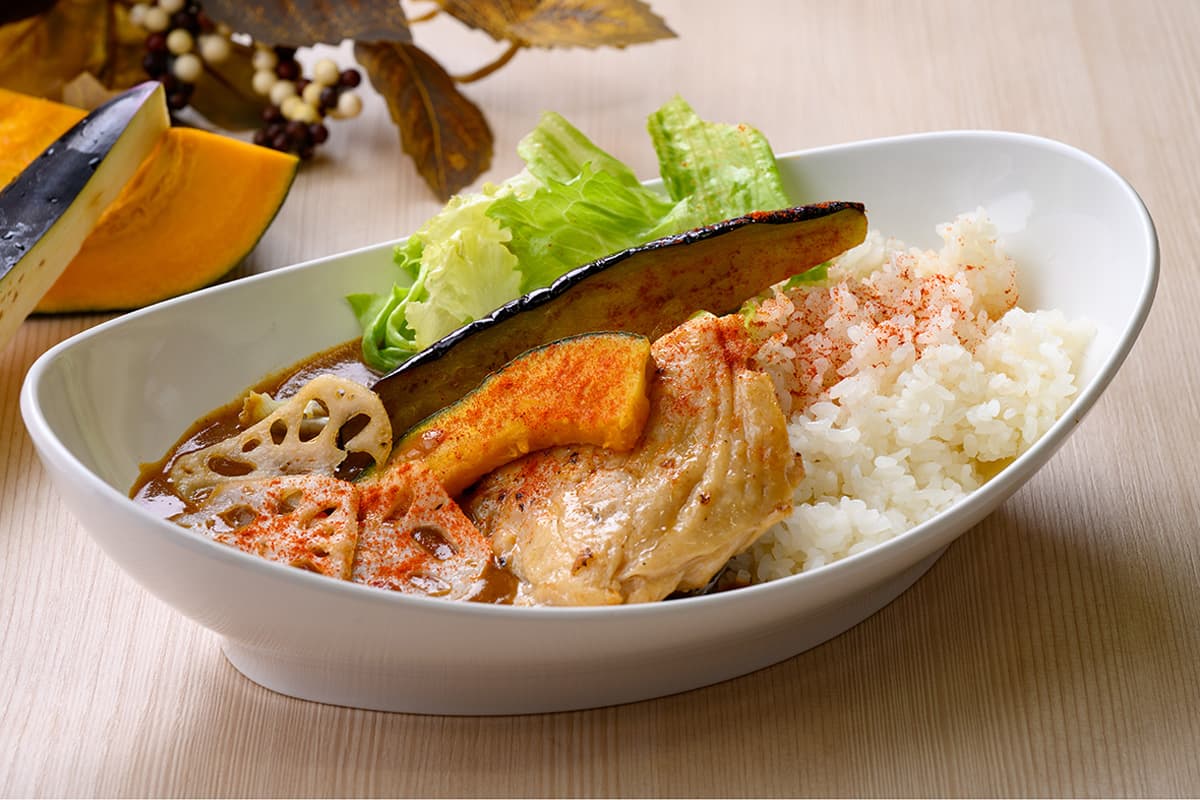 チキンと秋野菜の具沢山カリー