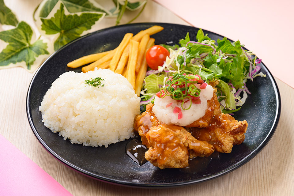 サクサクからあげの梅おろしプレート