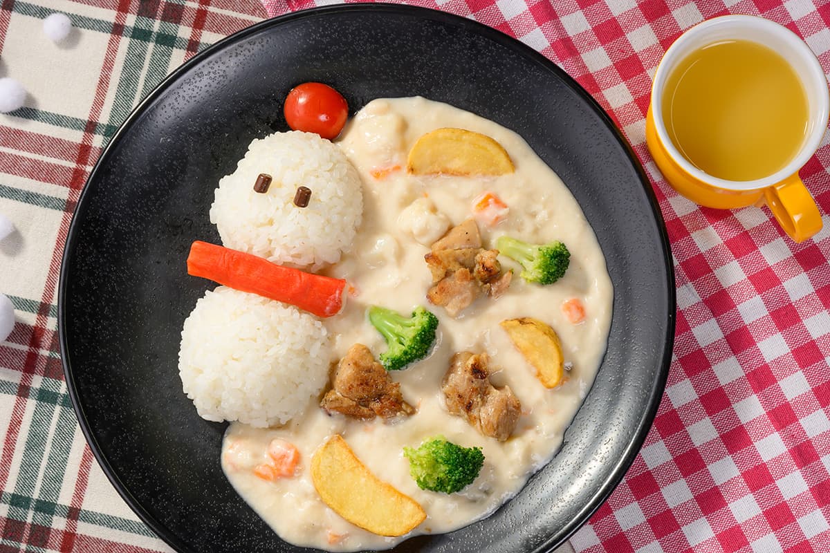 雪だるまシチュー ドリンクバー付き