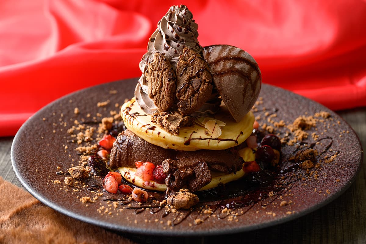 ショコラムースパンケーキ〜ベリーソース添え〜