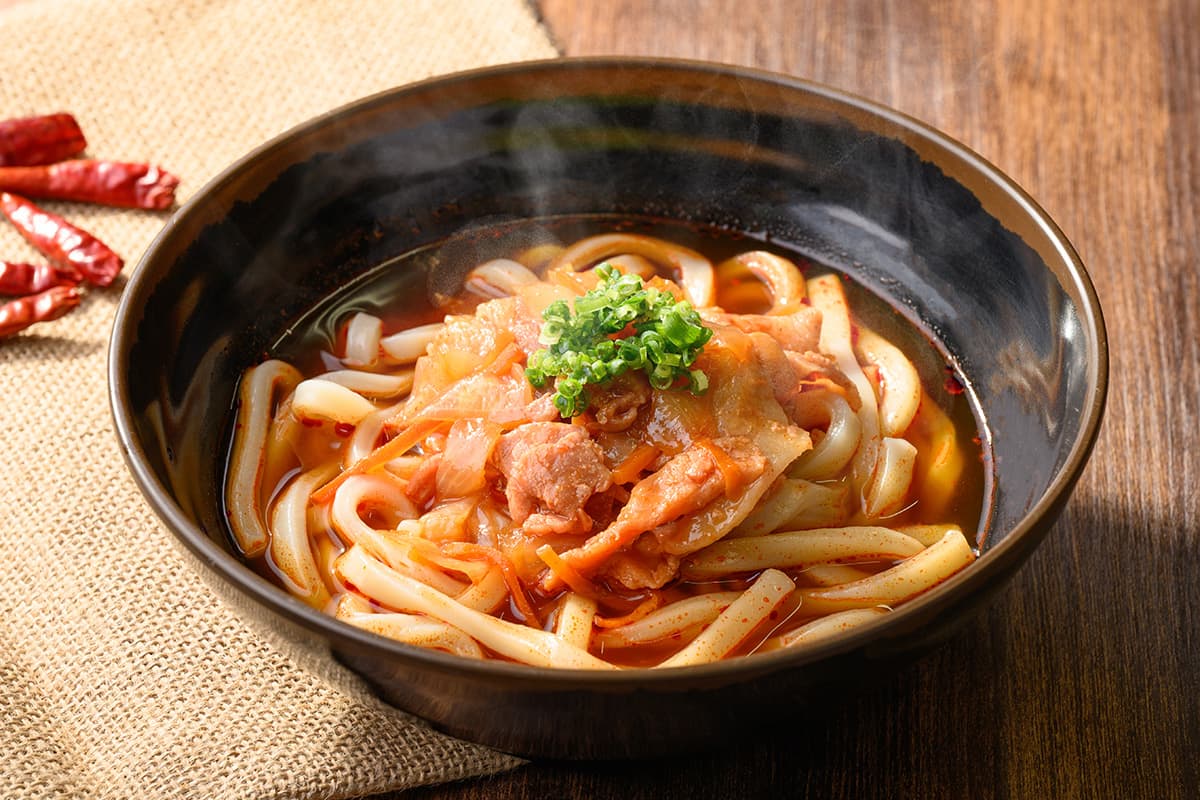 あったかピリ辛チゲうどん