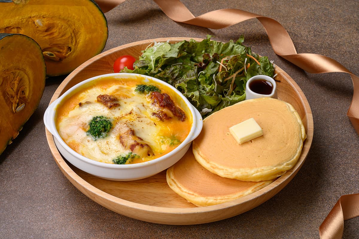 ごろごろ野菜のかぼちゃグラタン