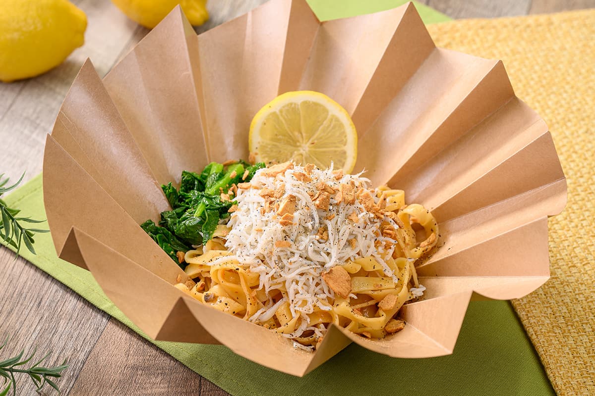 しらすと菜の花のオイルパスタ