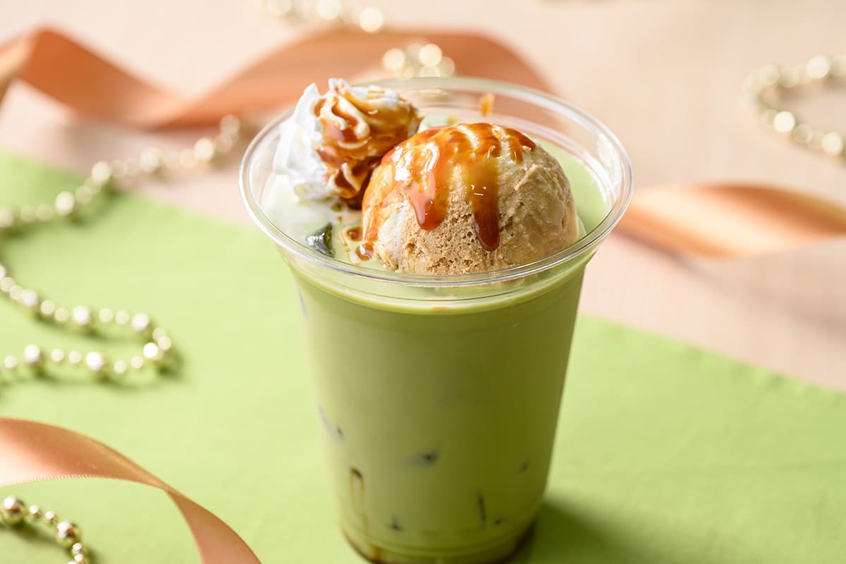 キャラメル抹茶フロート