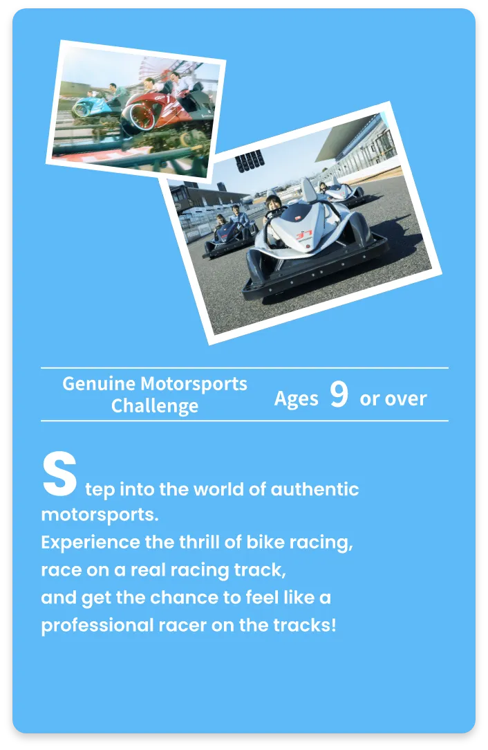 Step into the world of authentic motorsports.