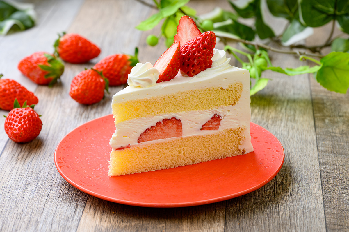 季節のショートケーキ 600円 ※写真はイメージです※季節によりフルーツの種類が変更となります