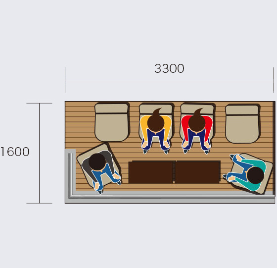 Mワイド／4～6名