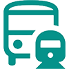 電車・バスをご利用の方