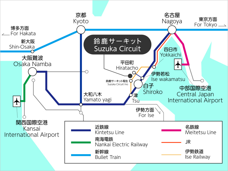 周辺路線図