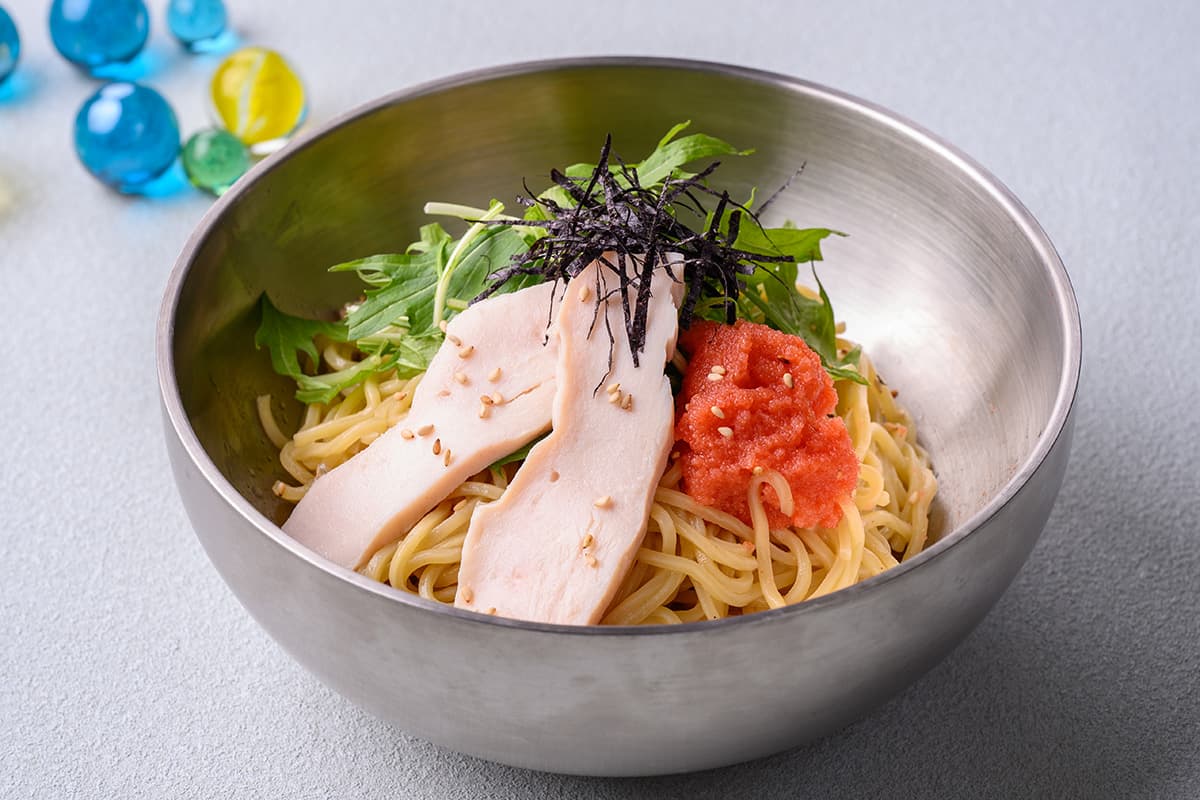 冰涼柚子鹽明太拌麵