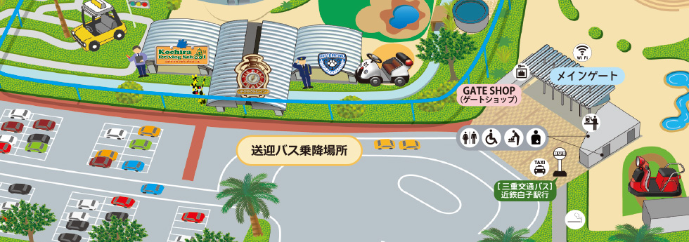 主入口上下車地點地圖