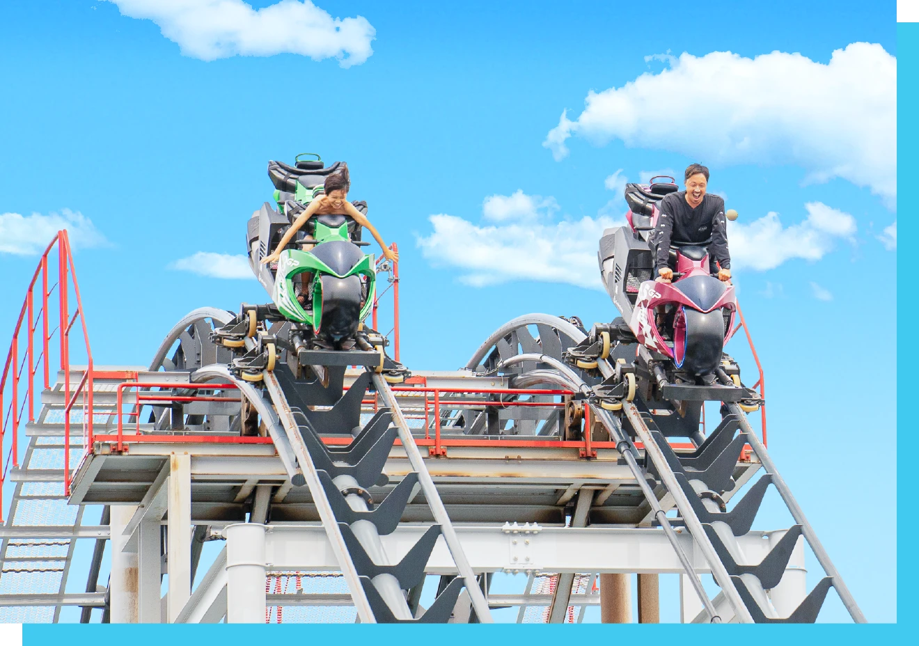 摩托車造型雲霄飛車 GP賽車手