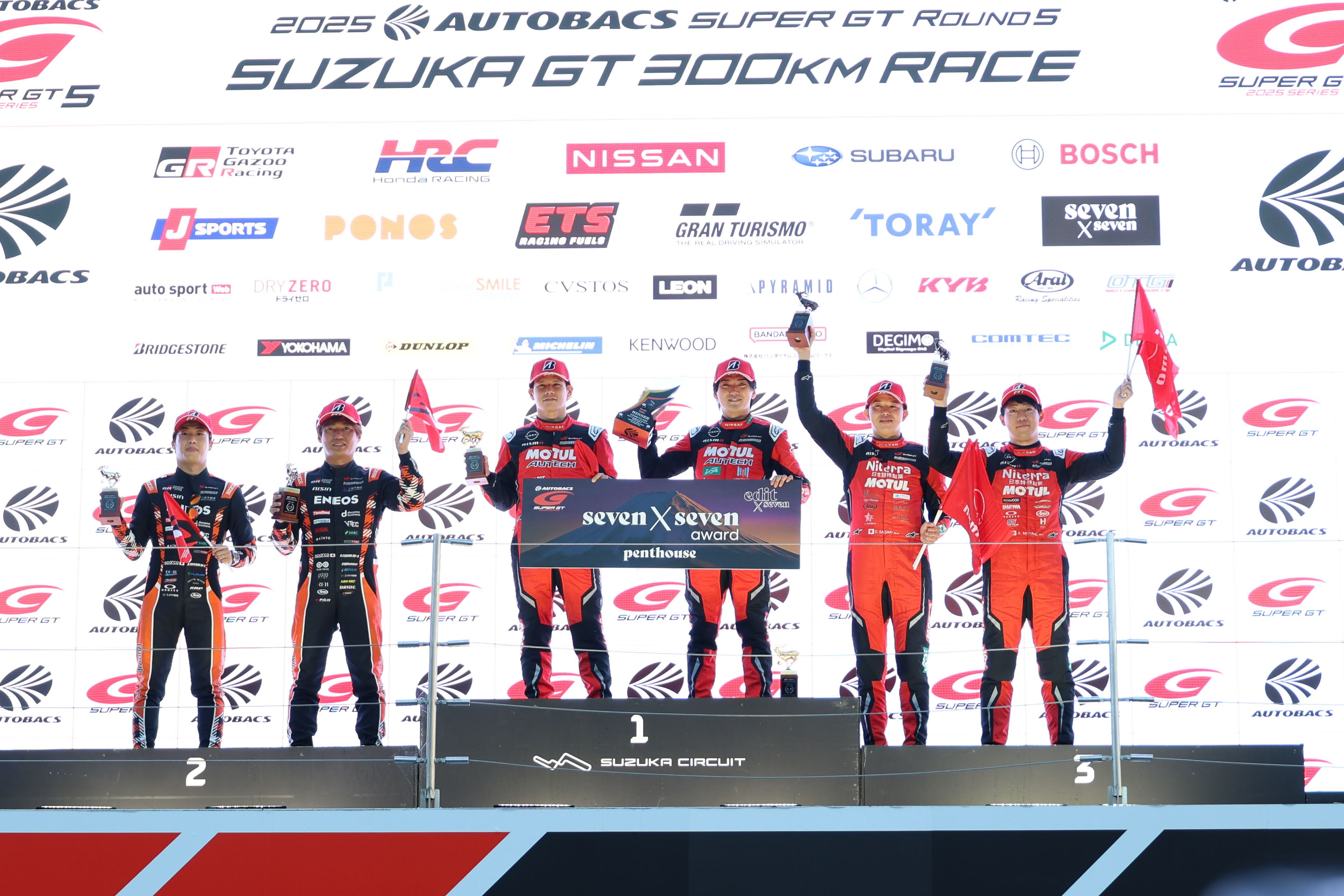 2025 AUTOBACS SUPER GT 第5戰 鈴鹿 GT 300km RACE GT500組頒獎典禮情況